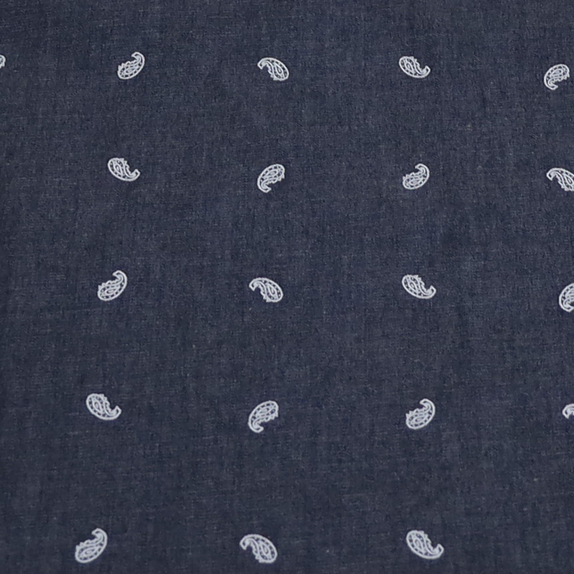 slide 2 of 2, Fabric Merchants Chambray Paisley Cotton Fabric, 57 in