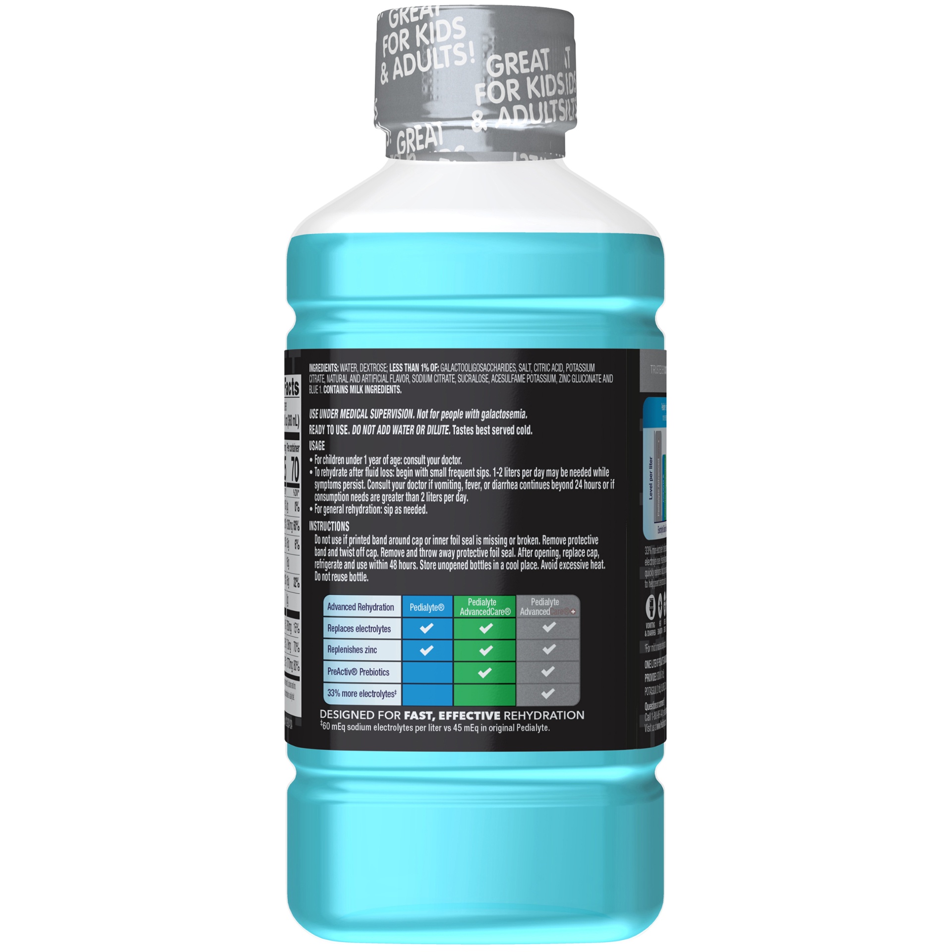 slide 6 of 8, Pedialyte AdvancedCare Plus Electrolyte Solution Drink - Berry Frost - 33.8 fl oz, 33.8 fl oz