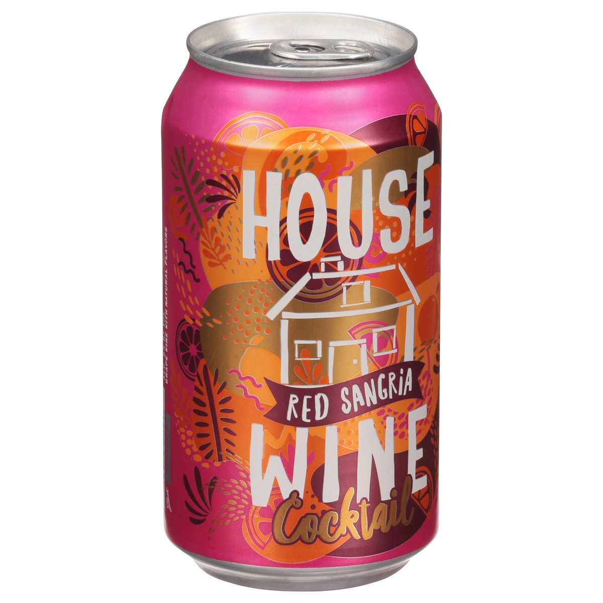 slide 9 of 9, House Wine Sangria Single Can, 375 ml