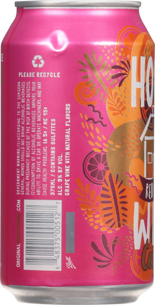 slide 4 of 9, House Wine Sangria Single Can, 375 ml