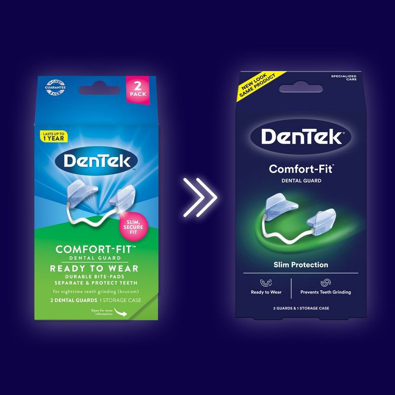 slide 2 of 12, DenTek Comfort-Fit Dental Guard for Nighttime Teeth Grinding - 2ct with Storage Case, 2 ct