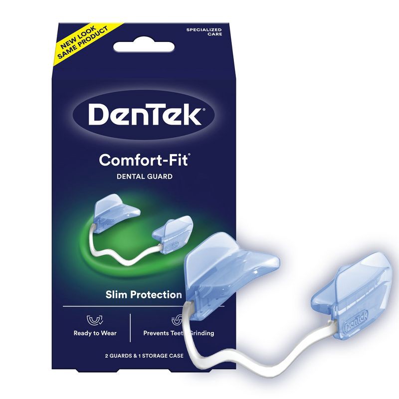 slide 2 of 13, DenTek Comfort-Fit Dental Guard for Nighttime Teeth Grinding - 2ct with Storage Case, 2 ct