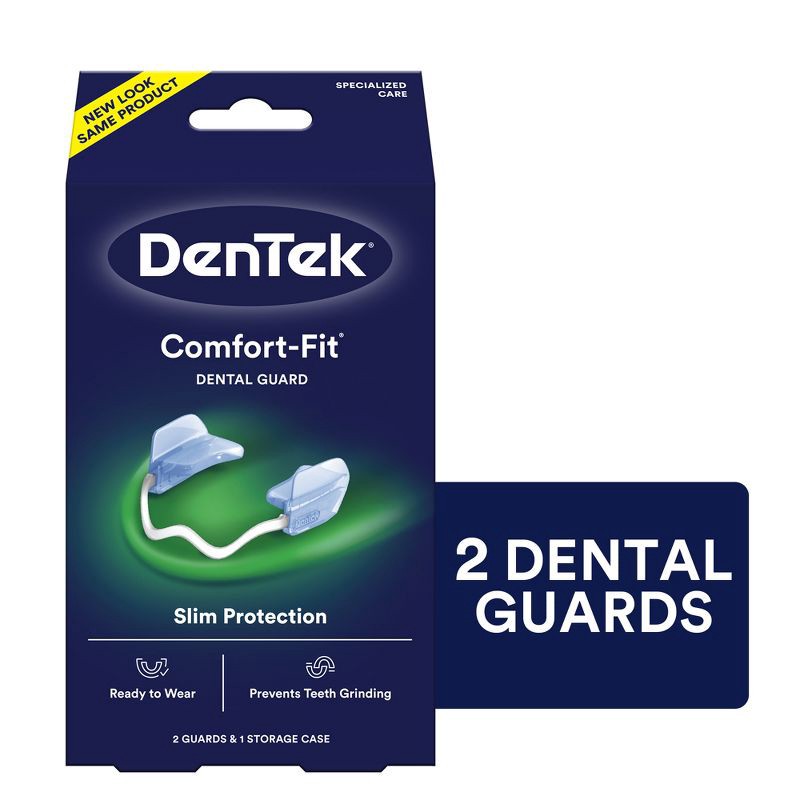 slide 12 of 12, DenTek Comfort-Fit Dental Guard for Nighttime Teeth Grinding - 2ct with Storage Case, 2 ct