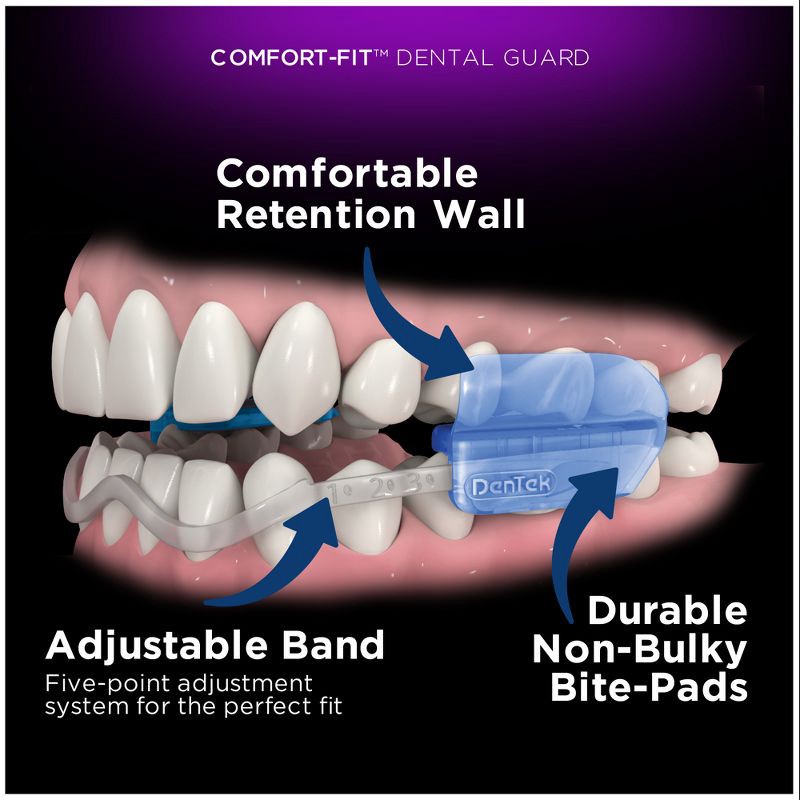 slide 4 of 12, DenTek Comfort-Fit Dental Guard for Nighttime Teeth Grinding - 2ct with Storage Case, 2 ct