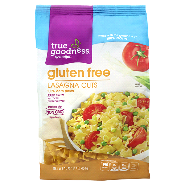 slide 1 of 1, True Goodness Gluten Free Lasagna Cuts Pasta, 16 oz