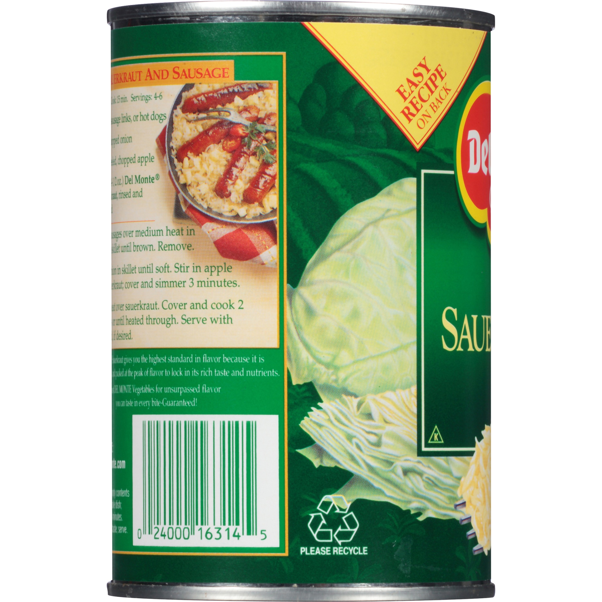 slide 2 of 6, Del Monte Sauerkraut 14.5 oz. Can, 14.5 oz