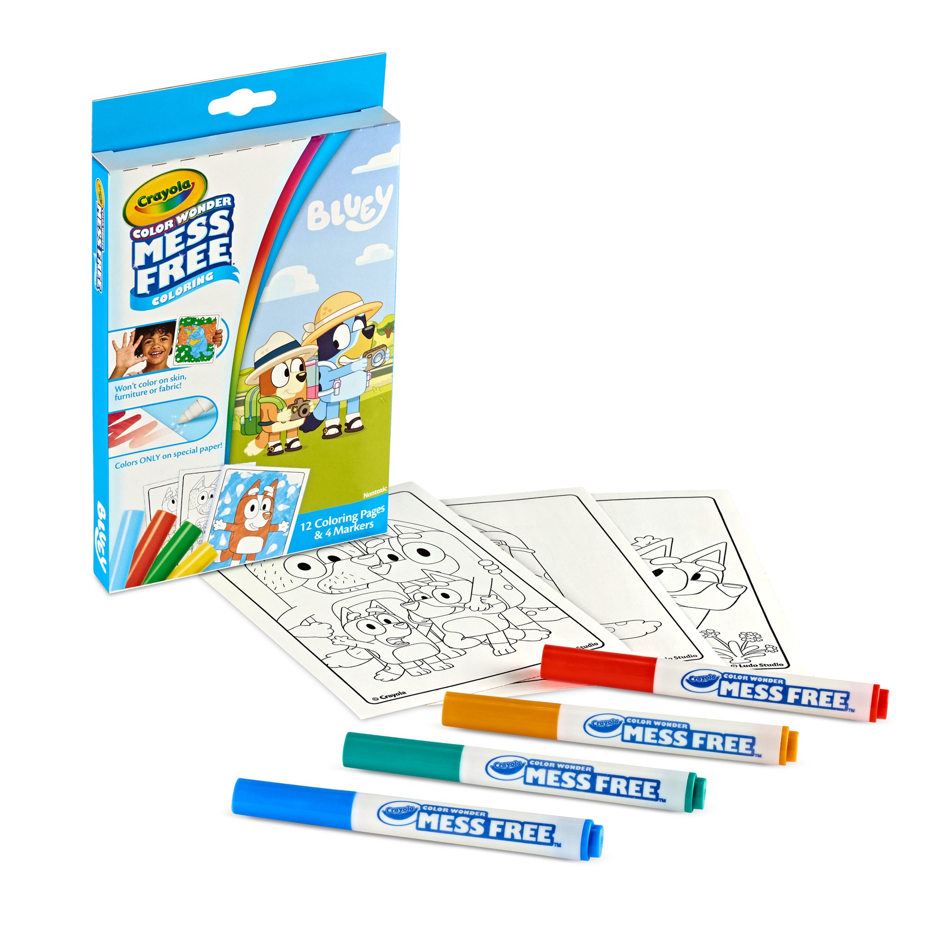 slide 3 of 4, Crayola Color Wonder Bluey Mini Box Set, 1 ct