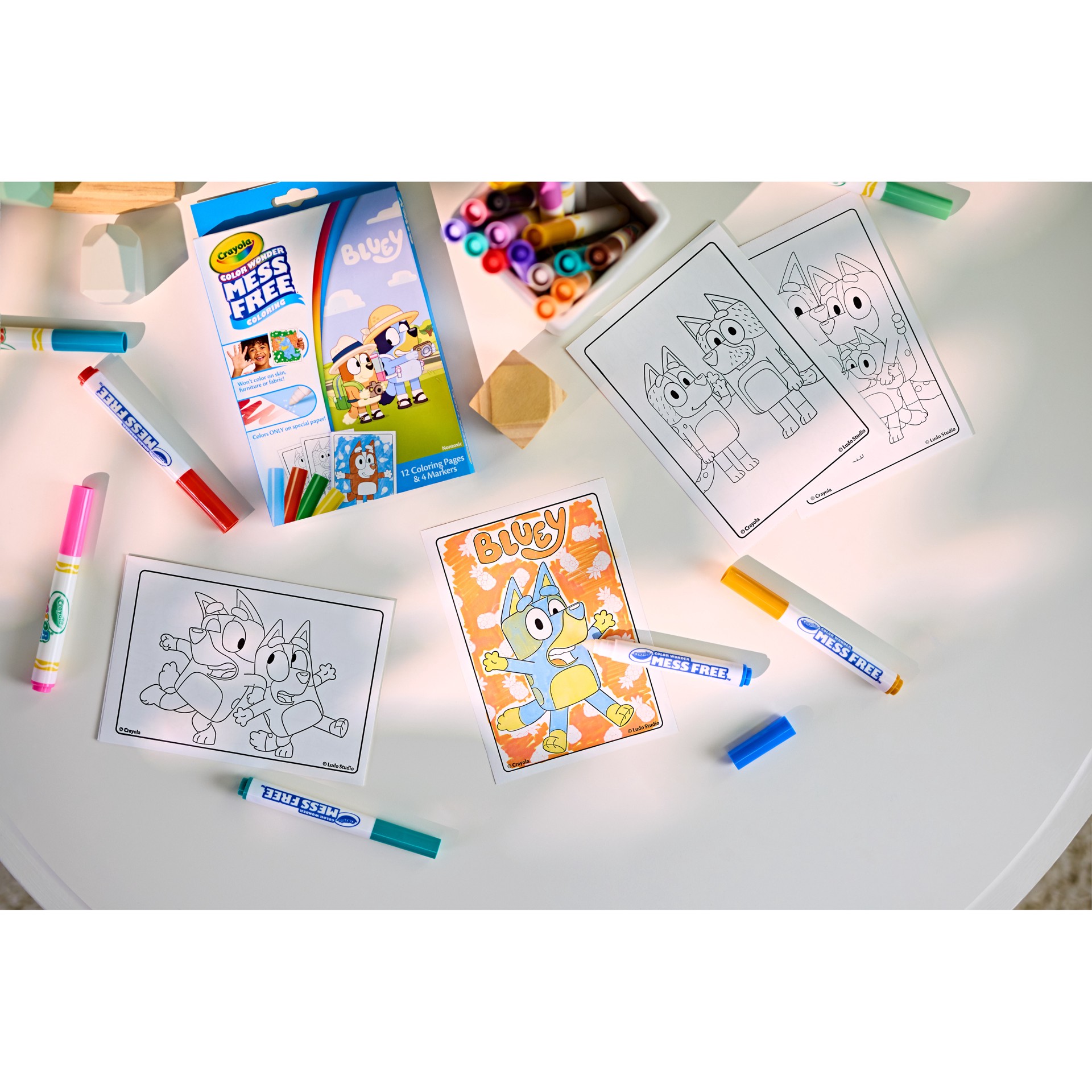 slide 4 of 4, Crayola Color Wonder Bluey Mini Box Set, 1 ct