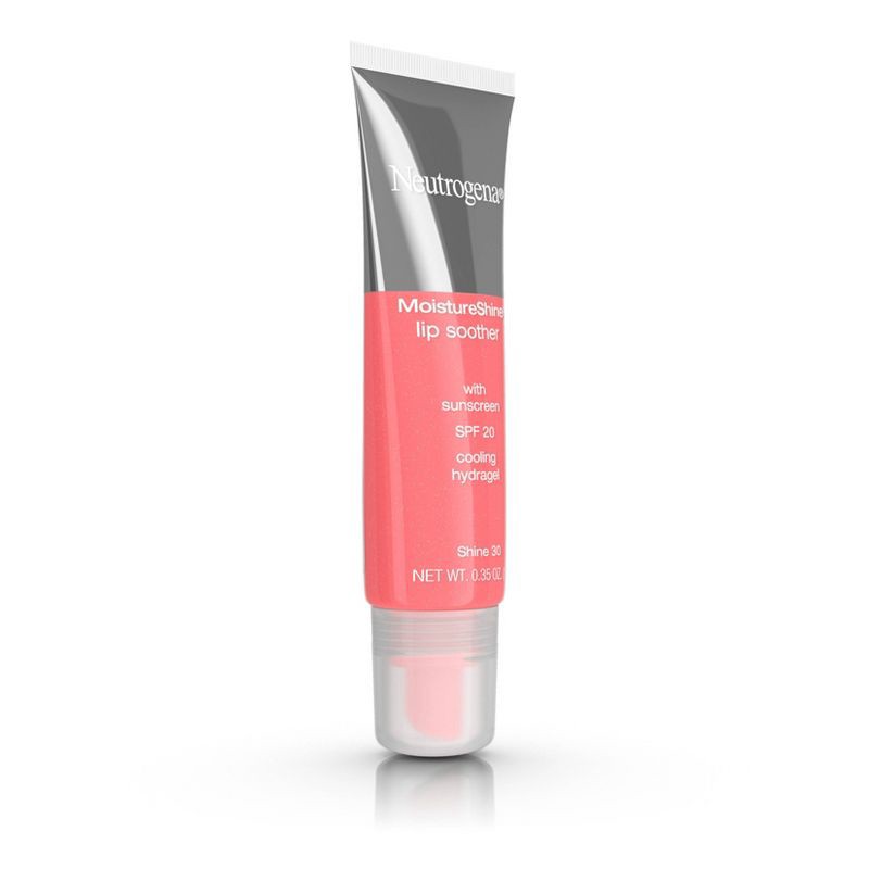 slide 2 of 6, Neutrogena Moisture Shine Lip Soother Gloss with Hydrating Glycerin & Soothing Cucumber for Dry Lips, SPF 20 - Silver - 0.35oz, 0.35 oz