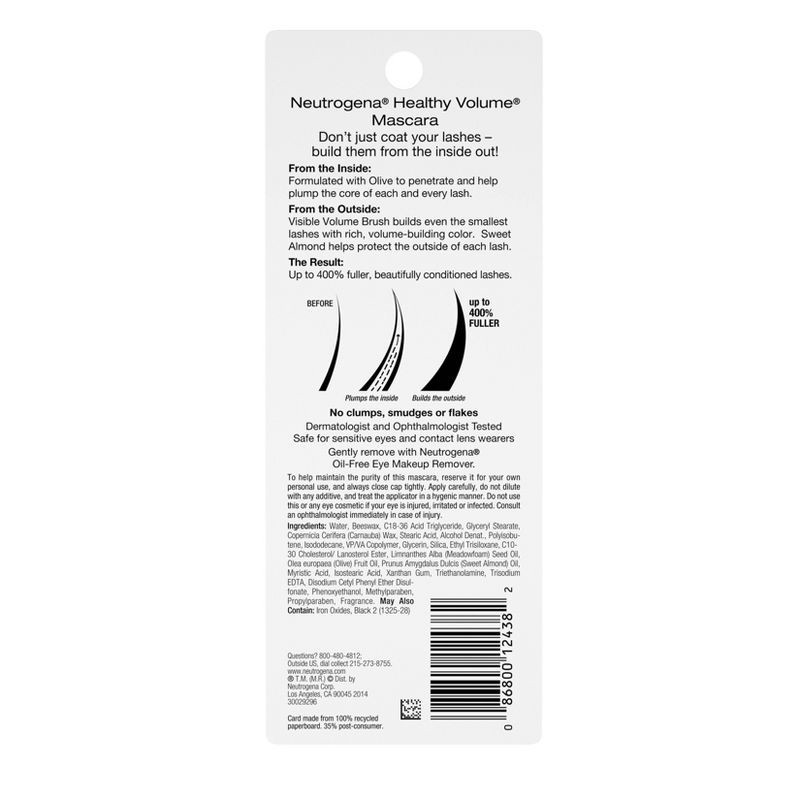 slide 7 of 9, Neutrogena Healthy Volume Lash-Plumping Mascara - 03 Black Brown - 0.21 fl oz, 0.21 oz