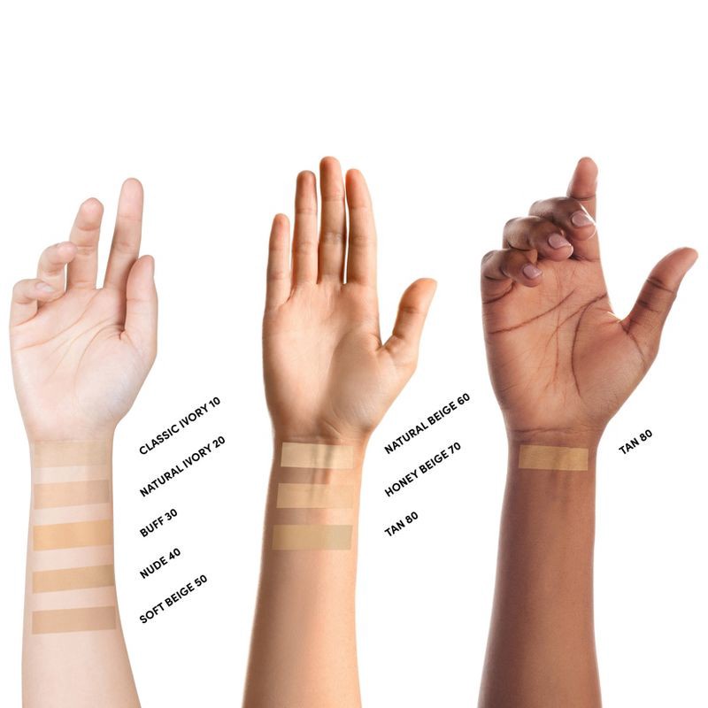 slide 4 of 6, Neutrogena Mineral Sheers Compact Powder Foundation, Lightweight & Oil-Free - 40 Nude - 0.34oz, 0.34 oz