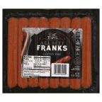 slide 1 of 2, Harris Teeter Traders All Beef Gluten Free Franks, 15 oz