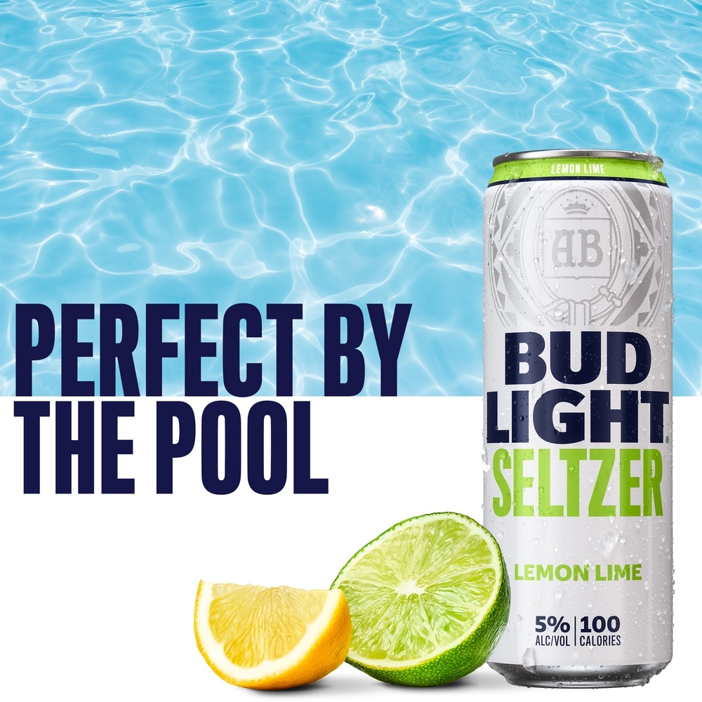 slide 7 of 8, Bud Light Seltzer Lemon Lime, Hard Seltzer, Gluten Free Slim, 12 ct; 12 oz