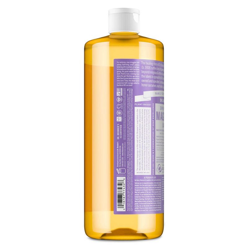 slide 8 of 10, Dr. Bronner's Magic Pure Castile Liquid Soap Bodywash - Lavender - 32 fl oz, 32 fl oz