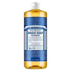 Dr. Bronner's Magic Pure Castile Liquid Soap Bodywash - Peppermint - 32 fl oz