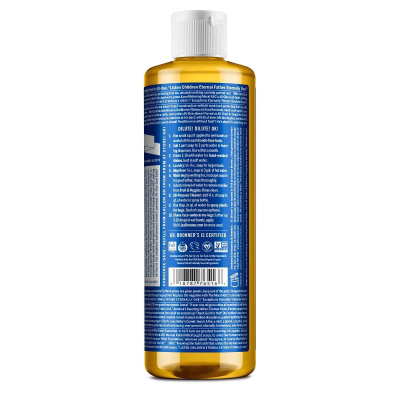 slide 2 of 8, Dr. Bronner's Pure Castile Soap - Peppermint - 16 fl oz, 16 fl oz