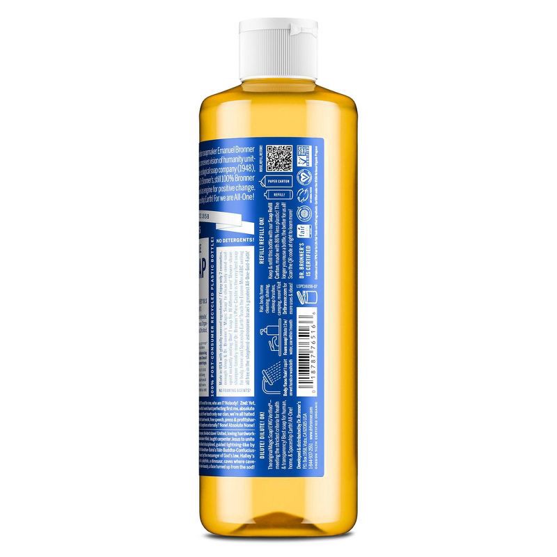 slide 2 of 9, Dr. Bronner's Magic Pure Castile Liquid Soap Bodywash - Peppermint - 16 fl oz, 16 fl oz