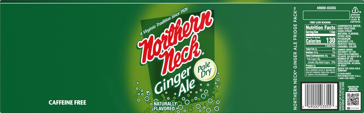 slide 7 of 8, Northern Neck Fridge Pack Ginger Ale - 12 ct, 12 ct; 12 fl oz