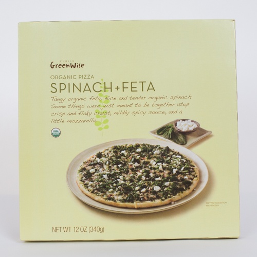 slide 1 of 1, Publix GreenWise Organic Spinach And Feta Cheese Pizza, 12 oz