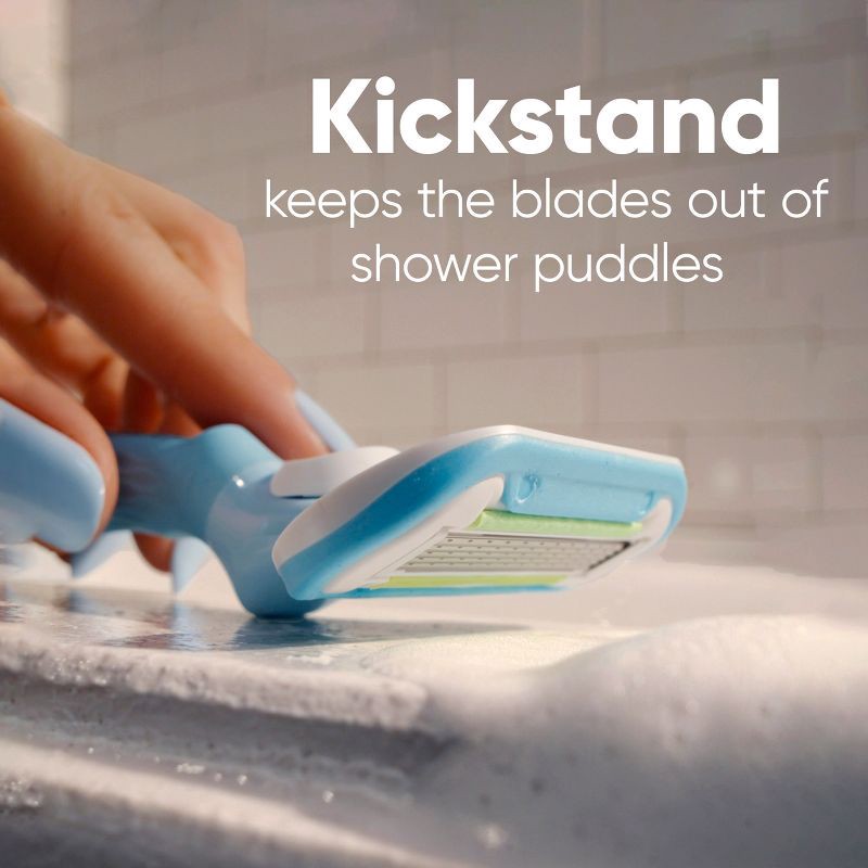 slide 8 of 11, Venus Extra Smooth Women's Razor Handle, 2 Razor Blade Refills and Shower Handle, 1 ct
