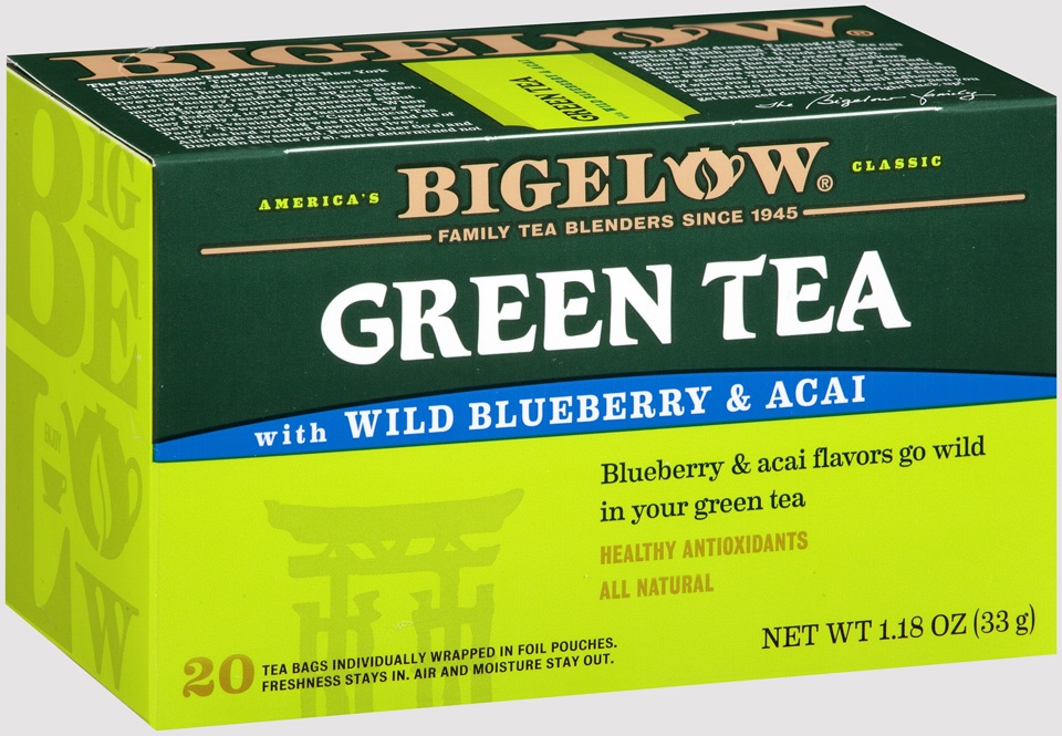 slide 2 of 7, Bigelow Green Blueberry Tea, 20 ct