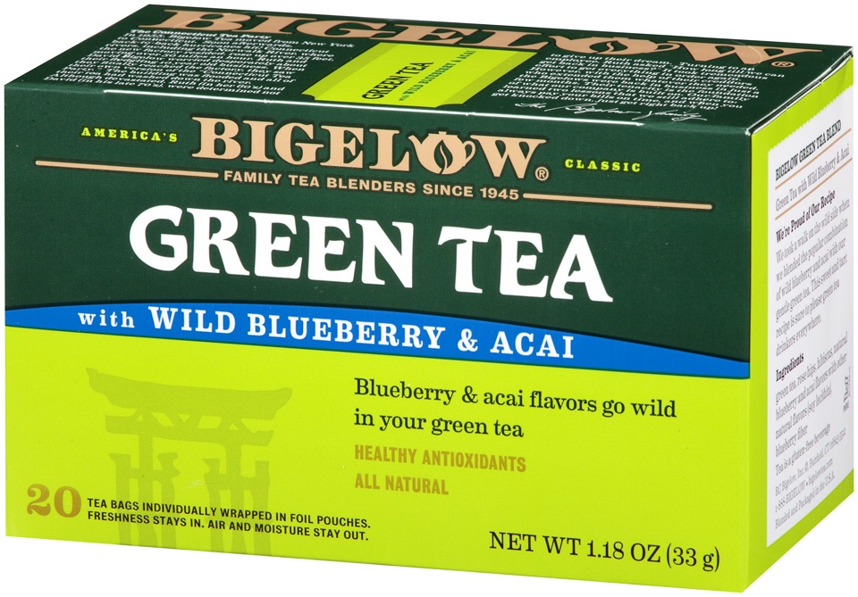slide 3 of 7, Bigelow Green Blueberry Tea, 20 ct