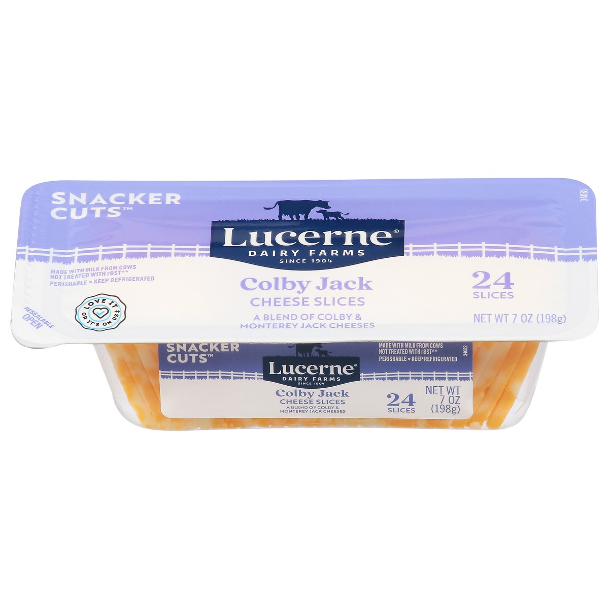 slide 1 of 4, Lucerne Colby Jack Snacker Cuts Sliced Cheese 7 Oz - 7 OZ, 7 oz