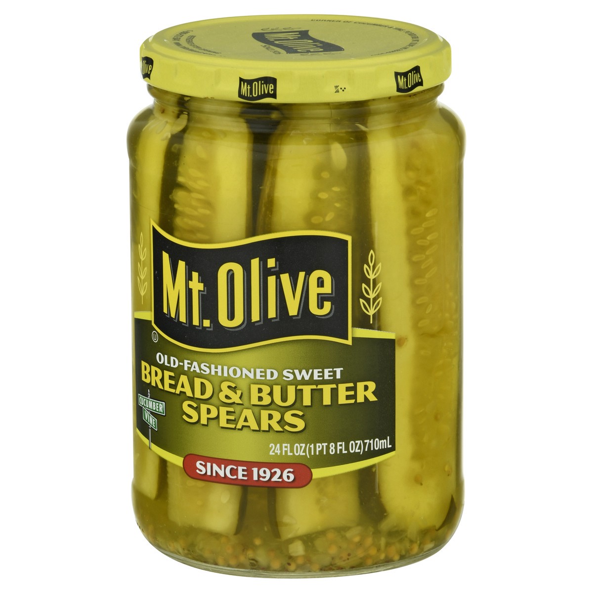 slide 3 of 9, Mt. Olive Old-Fashioned Sweet Bread & Butter Spears Pickles 24 fl oz Jar, 24 oz