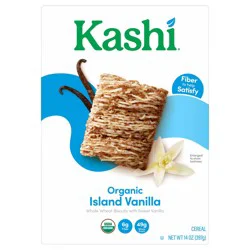 Kashi Breakfast Cereal Island Vanilla, Family Breakfast, 14 oz