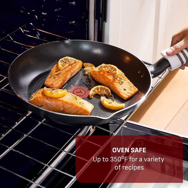 slide 6 of 10, T-Fal Simply Cook 5qt Nonstick Saute Pan with Lid Black, 5 qt