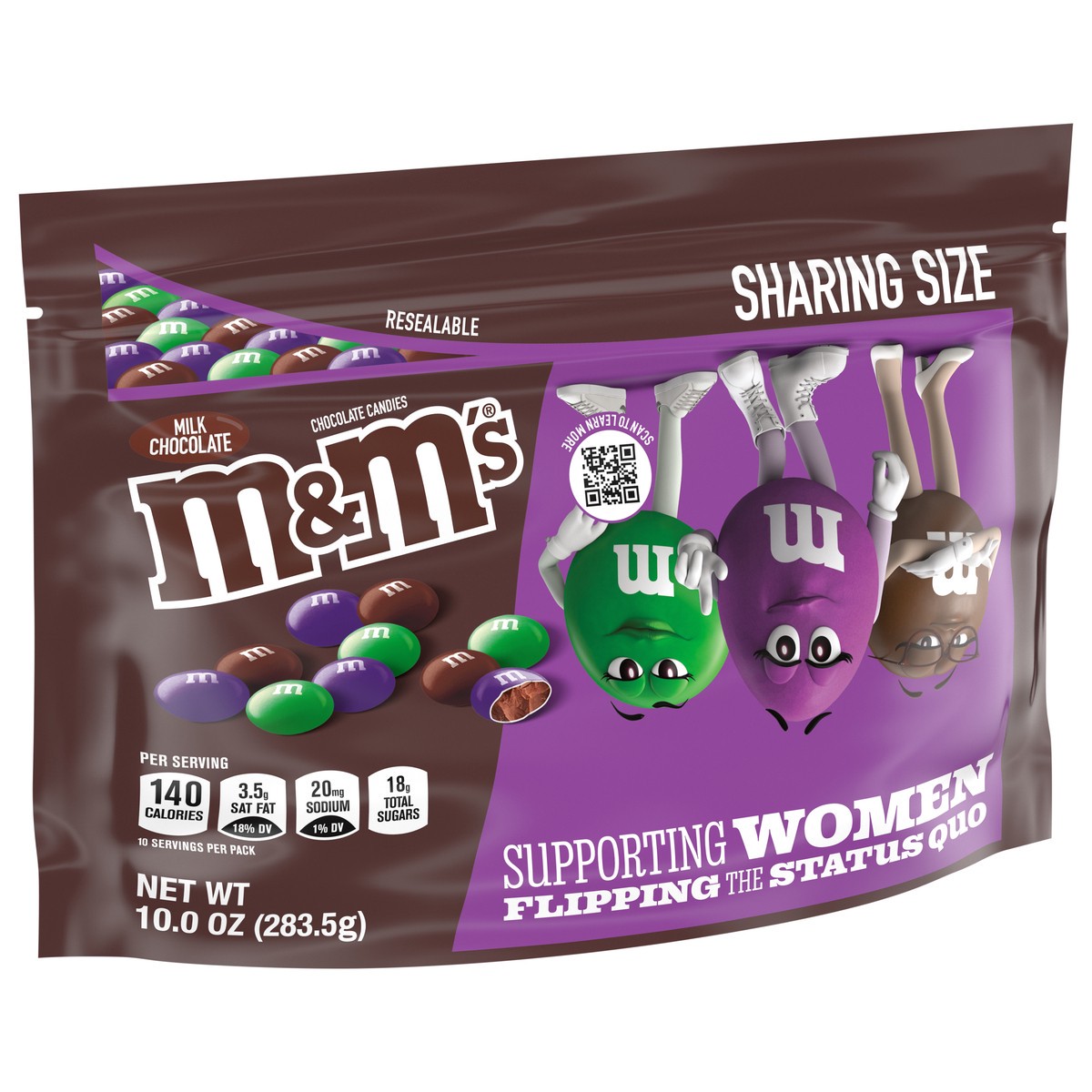 slide 3 of 9, M&M's Limited Edition Milk Chocolate Candy featuring Purple Candy, Sharing Size 10 oz Bag, 10 oz