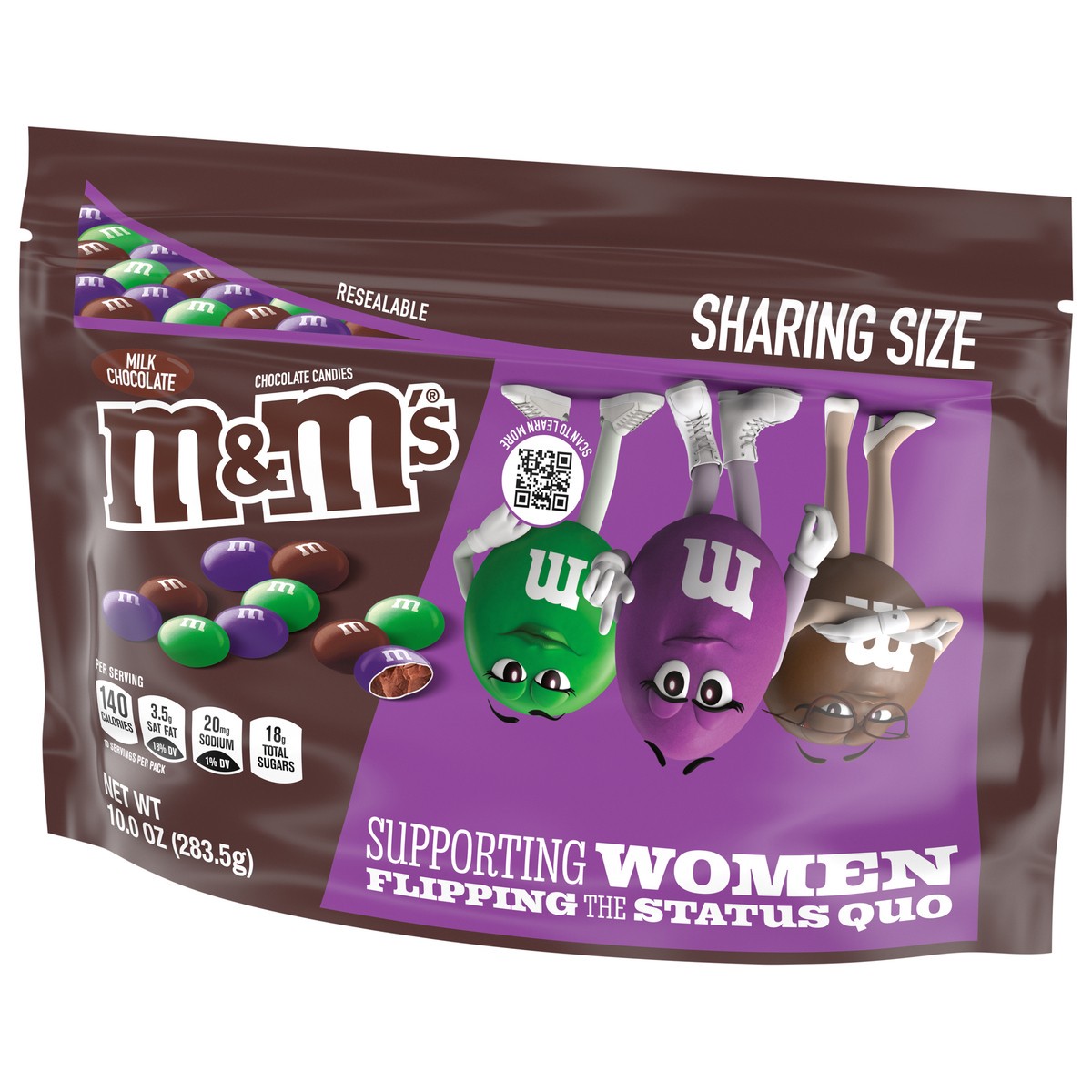 slide 6 of 9, M&M's Limited Edition Milk Chocolate Candy featuring Purple Candy, Sharing Size 10 oz Bag, 10 oz