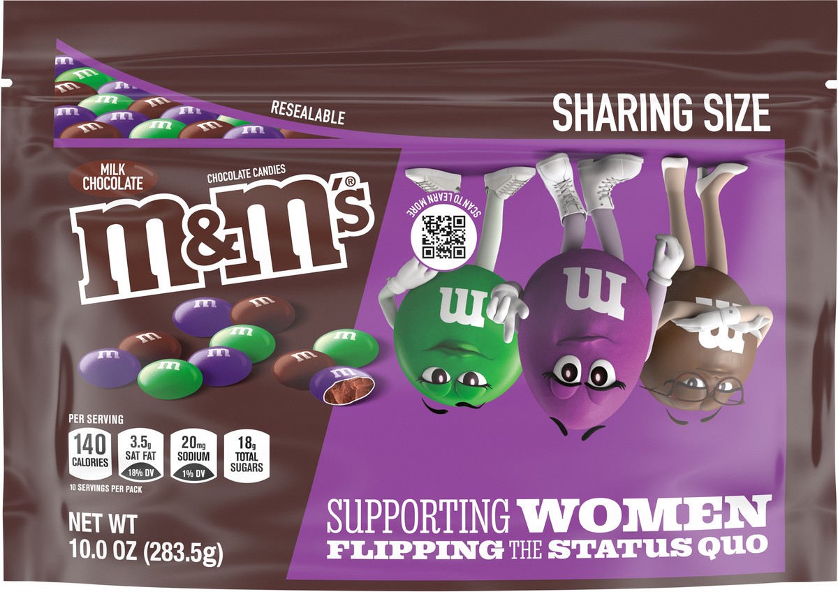 slide 7 of 9, M&M's Limited Edition Milk Chocolate Candy featuring Purple Candy, Sharing Size 10 oz Bag, 10 oz