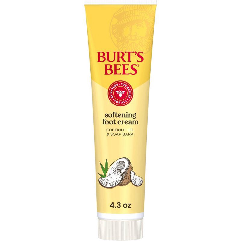 slide 1 of 9, Burt's Bees Foot Cream Lotion - Coconut - 4.34oz​, 4.34 oz