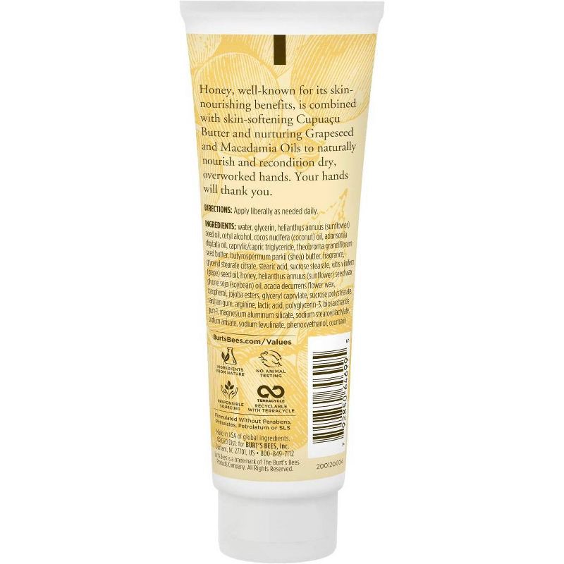 slide 6 of 7, Burt's Bees Honey and Grapeseed Oil Hand Cream - 2.6oz, 2.6 oz