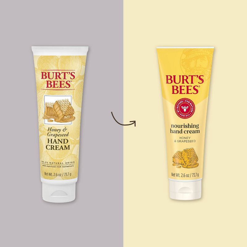 slide 7 of 7, Burt's Bees Honey and Grapeseed Oil Hand Cream - 2.6oz, 2.6 oz