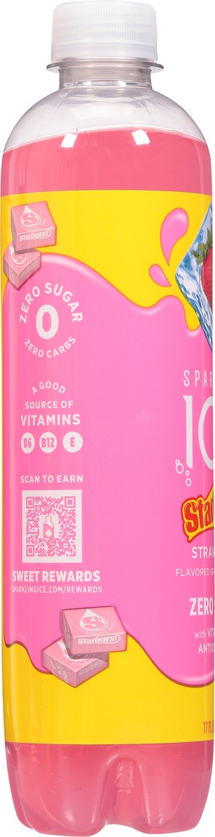 slide 8 of 13, Sparkling ICE STARBURST Strawberry 17oz Bottle,