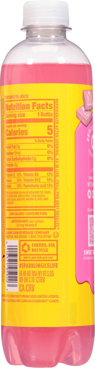 slide 9 of 13, Sparkling ICE STARBURST Strawberry 17oz Bottle,