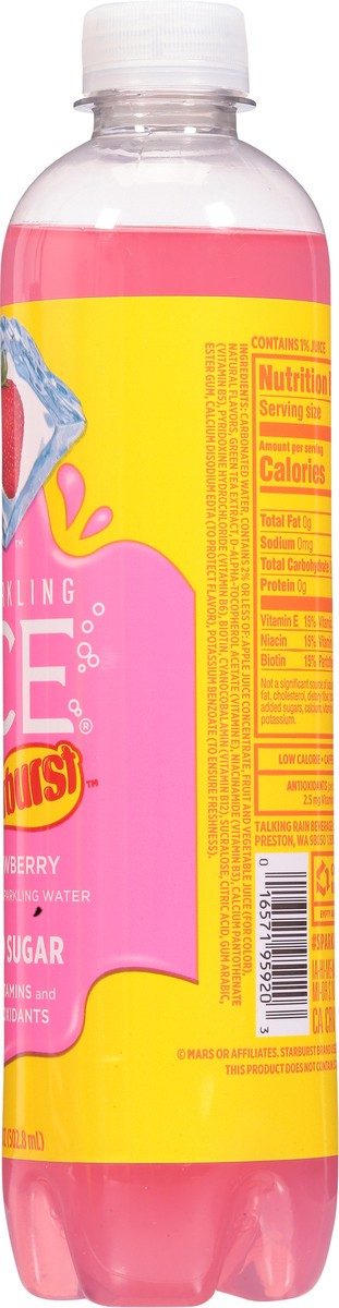 slide 11 of 13, Sparkling ICE STARBURST Strawberry 17oz Bottle,