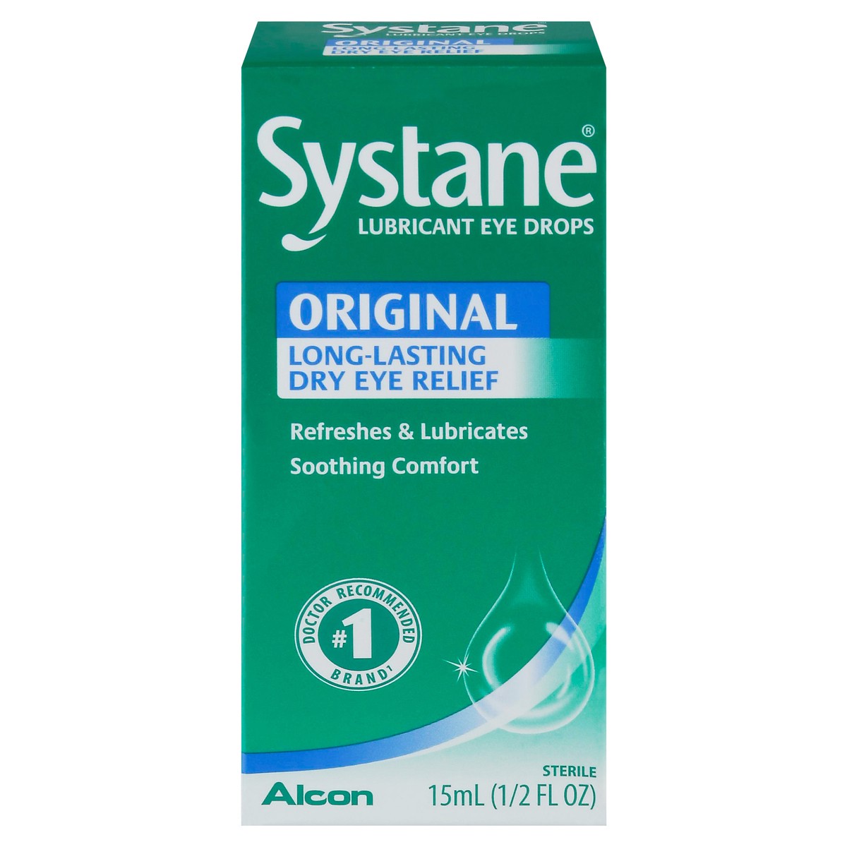 slide 1 of 10, Alcon Systane Lubricant Long Lasting Eye Drops, 0.5 oz