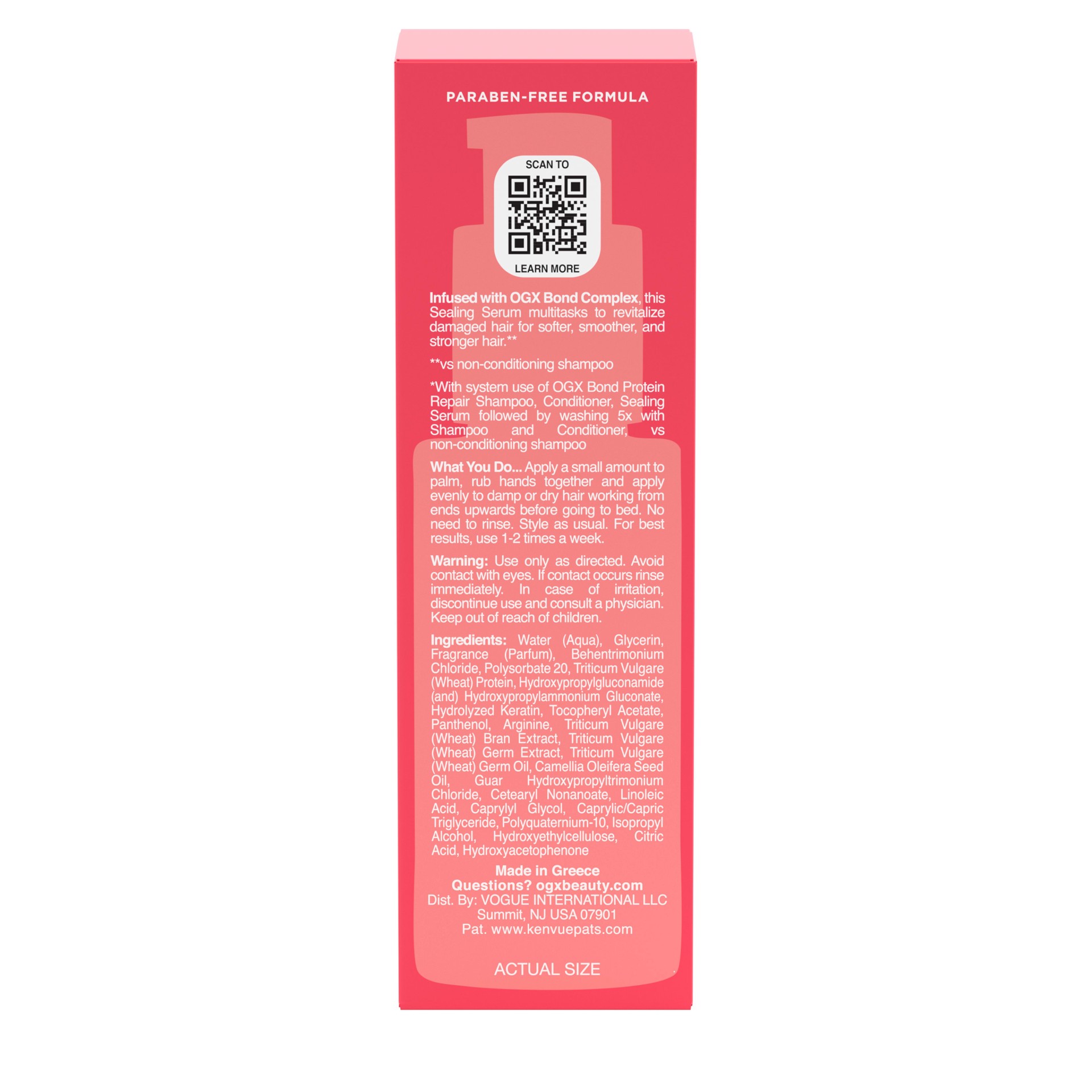 slide 4 of 9, OGX Repair & Protect Bond Protein Repair Sealing Serum, 1.7 fl. oz, 1.7 fl oz