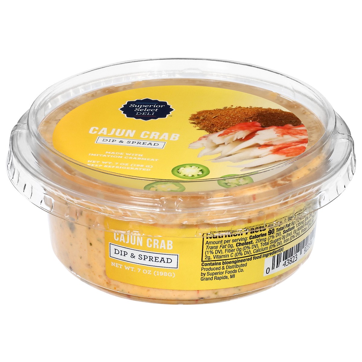 slide 7 of 13, Superior Select Cajun Crab Dip & Spread - 7 oz, 7 oz