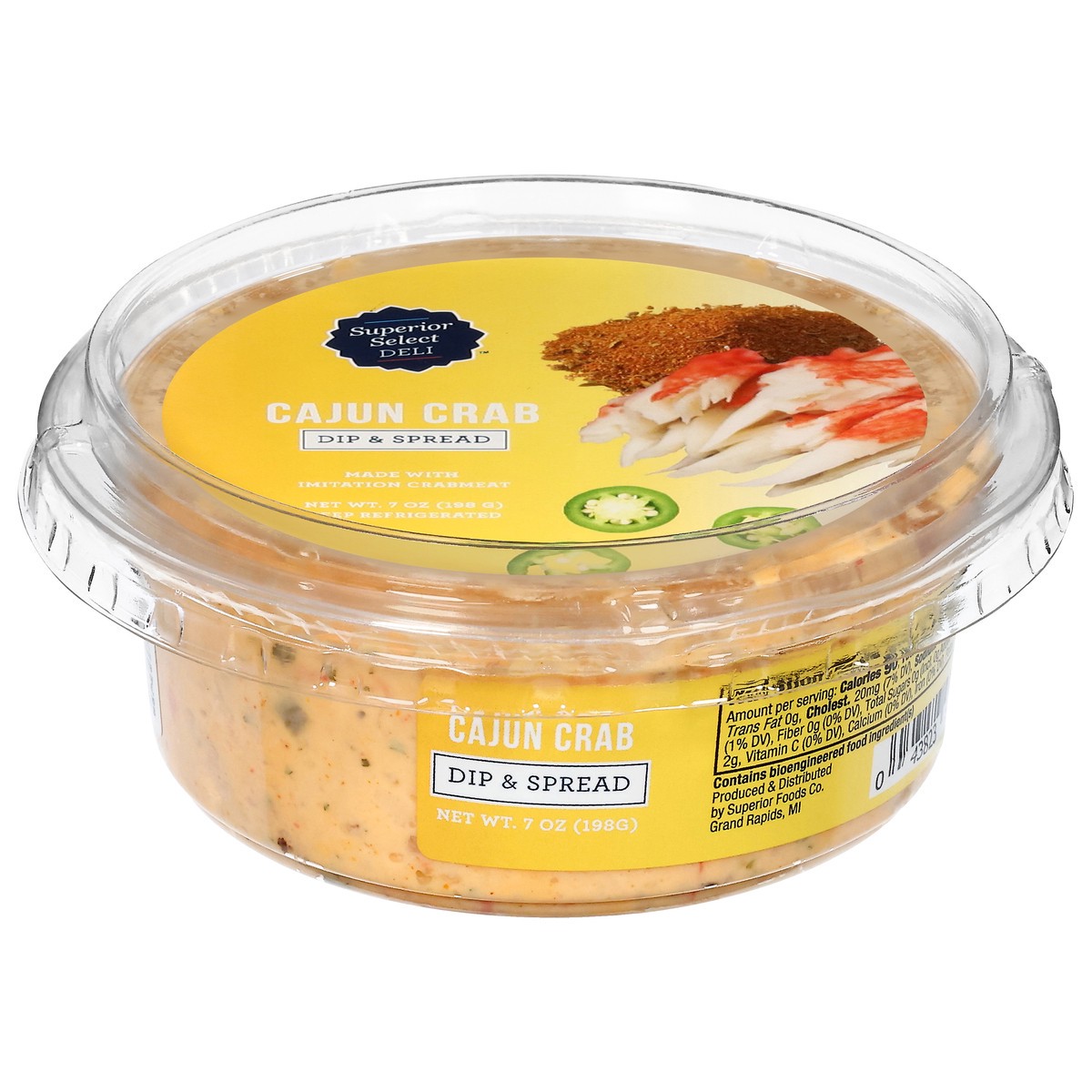slide 1 of 13, Superior Select Cajun Crab Dip & Spread - 7 oz, 7 oz