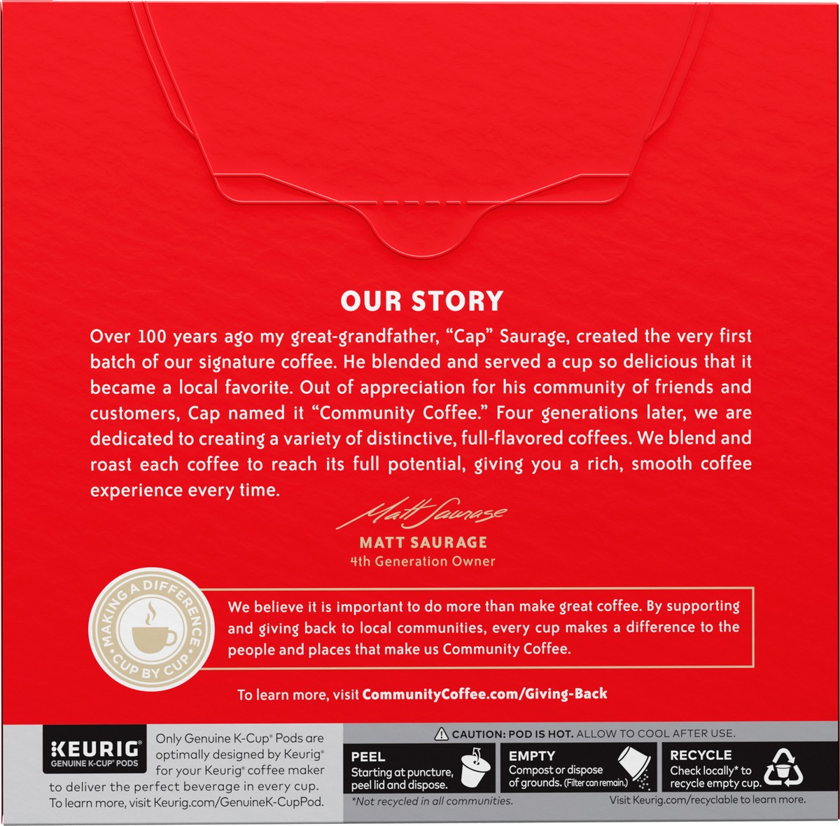 slide 9 of 11, Community Coffee Single Serve Coffee, 32 ct