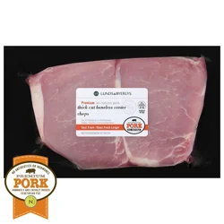 Lunds & Byerlys Duroc Premium All-Natural Pork Boneless Thick Cut Center Chops