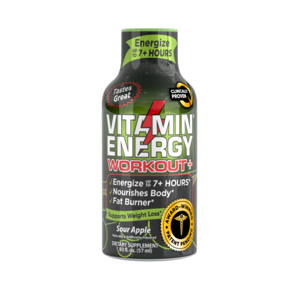 slide 1 of 1, Vitamin Energy Workout+ Sour Apple Energy Shot Single - 1.93 fl oz, 1 ct