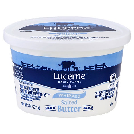 slide 1 of 1, Lucerne Butter Salted Whipped, 8 oz