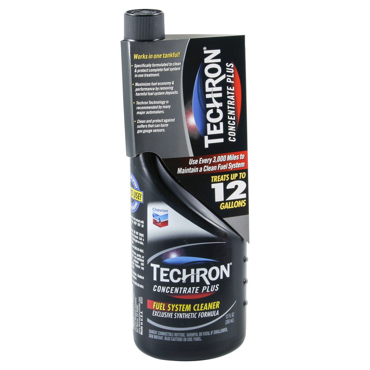 slide 1 of 9, Chevron Techron Fuel System Cleaner Concentrate Plus, 12 fl oz