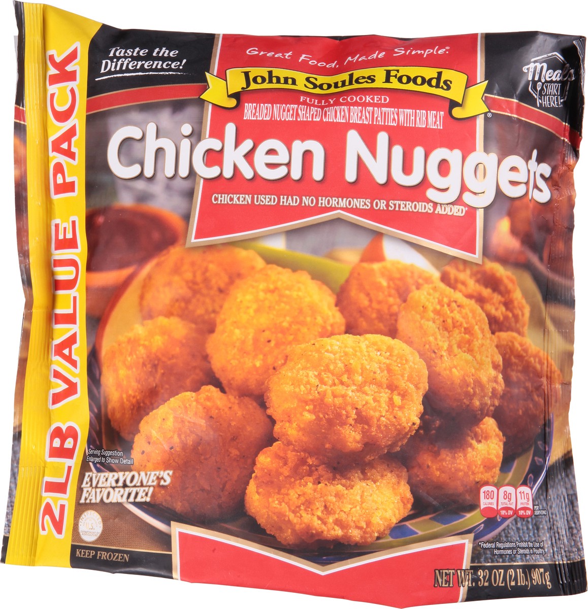 slide 1 of 13, John Soules Foods Value Pack Chicken Nuggets 32 oz, 32 oz