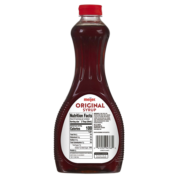 slide 4 of 5, Meijer Original Syrup, 24 oz